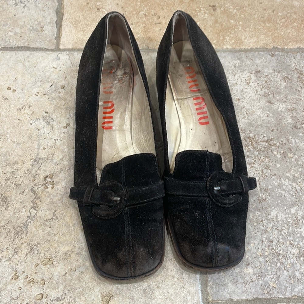 Vintage miu miu loafers